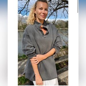 Cozy Charcoal Pullover Sweatshirt